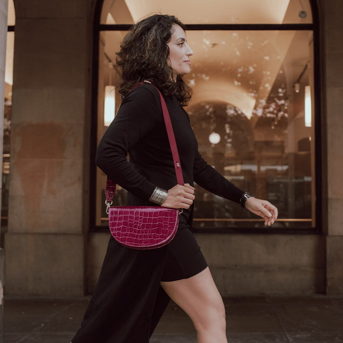 The Duchess Crossbody Clutch - Boysenberry - Elizabeth Milan London