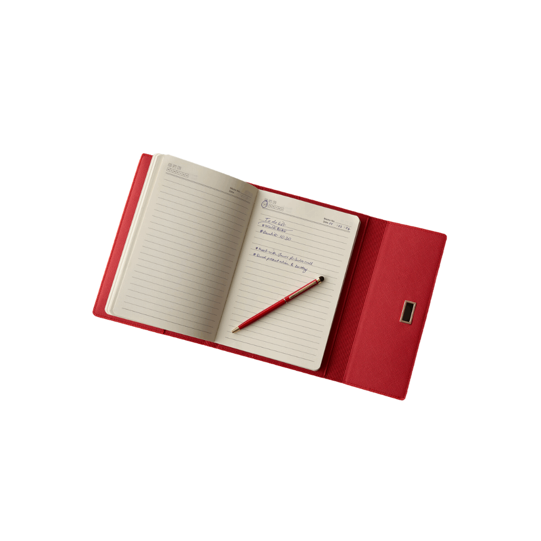 The Langham – The Timeless Planner – Scarlet Red - Elizabeth Milan London