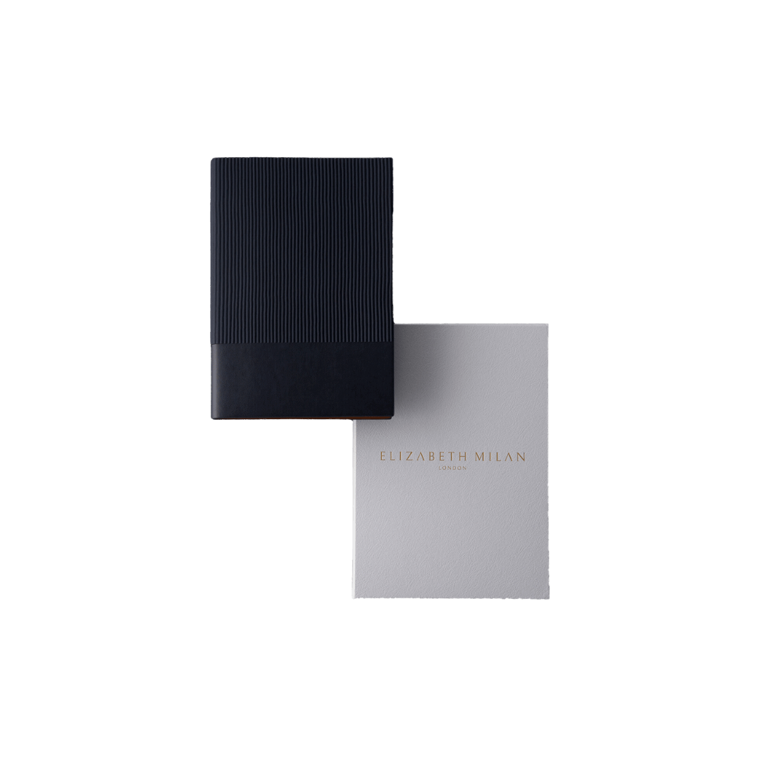 The Fitzroy – The Luxury Notebook – Aegean Blue - Elizabeth Milan London