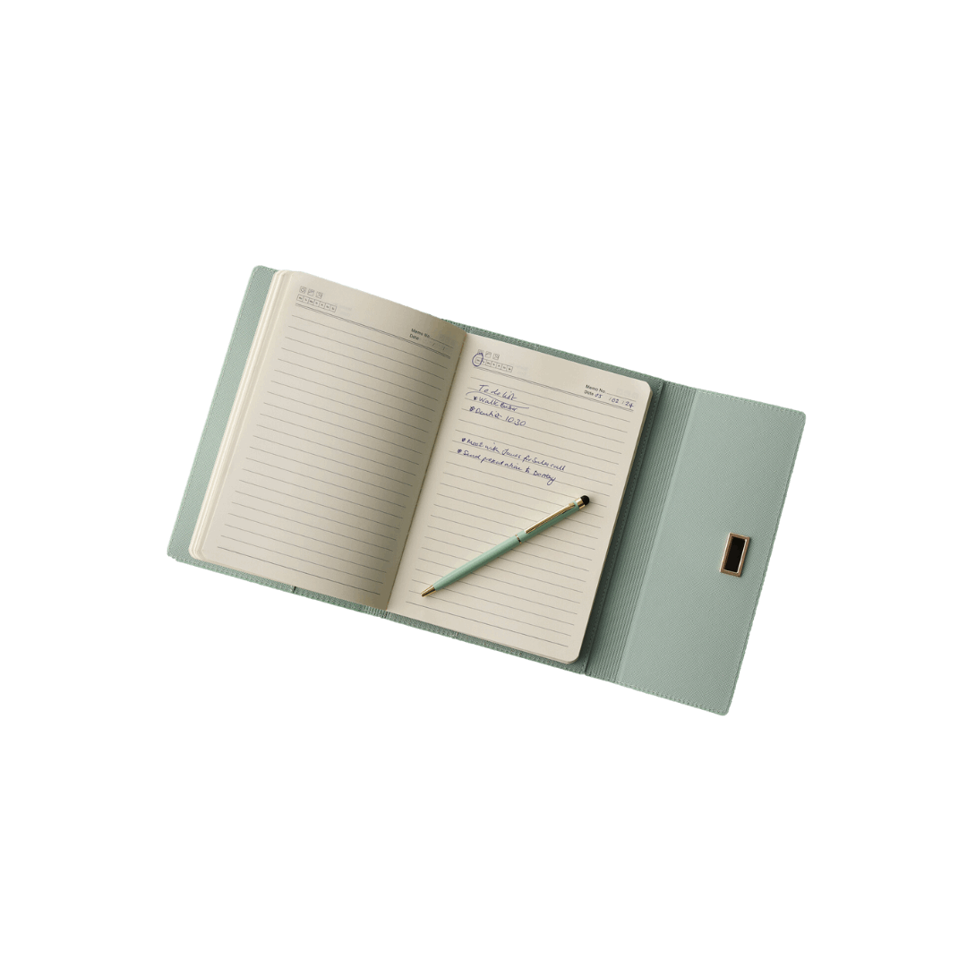 The Langham – The Timeless Planner – Mint Green - Elizabeth Milan London