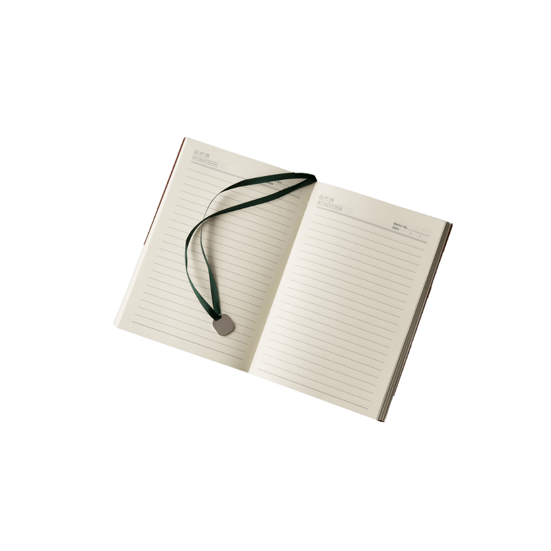 The Fitzroy – The Luxury Notebook – Moss Green - Elizabeth Milan London