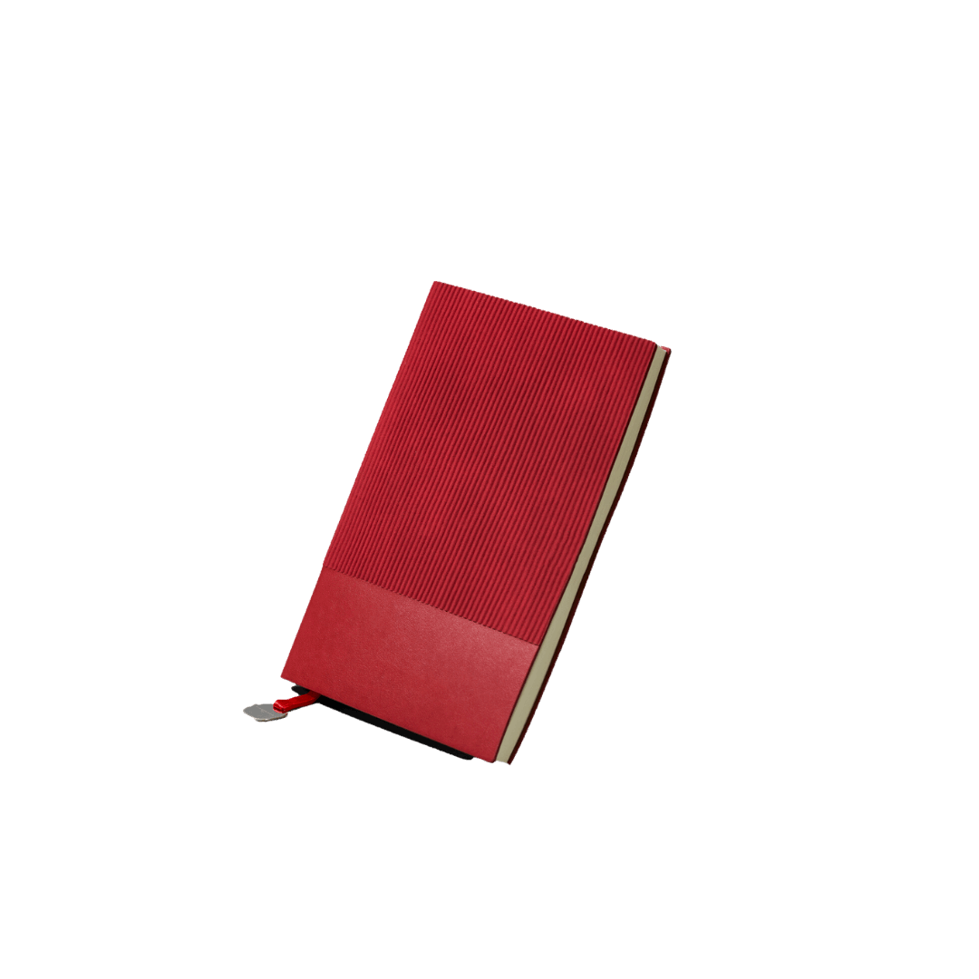 The Fitzroy – The Luxury Notebook – Crimson Red - Elizabeth Milan London