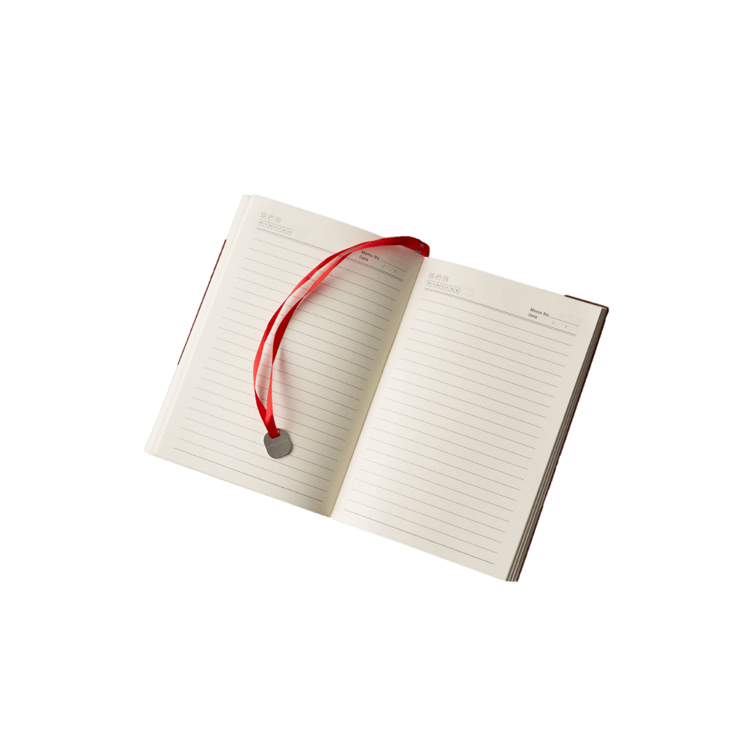 The Fitzroy – The Luxury Notebook – Crimson Red - Elizabeth Milan London