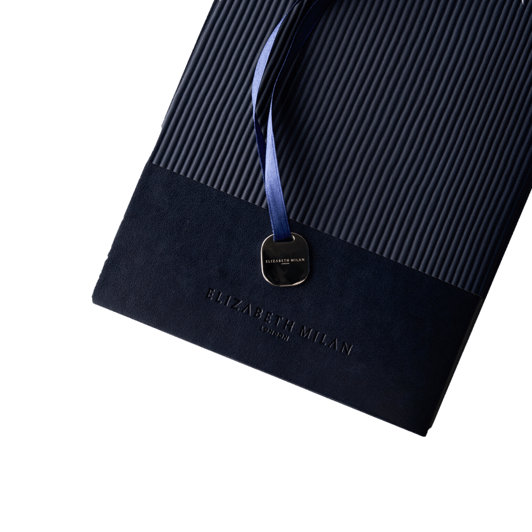The Fitzroy – The Luxury Notebook – Aegean Blue - Elizabeth Milan London
